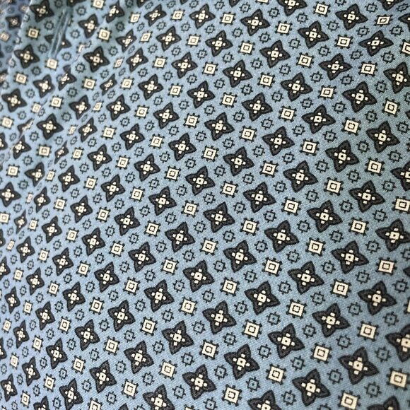 Mens Michael Kors Button Up Dress Shirt Tailored Fit Size M Blue u - Picture 4 of 13